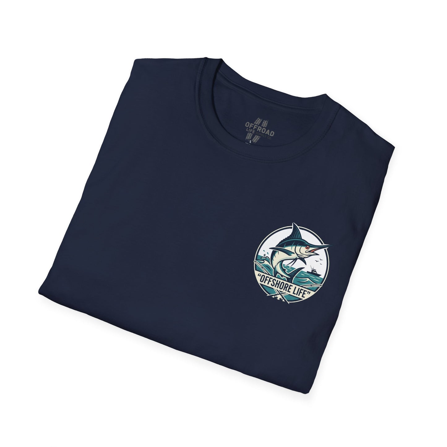 Offshore Life Marlin T-Shirt — Fishing Tee - Military Green