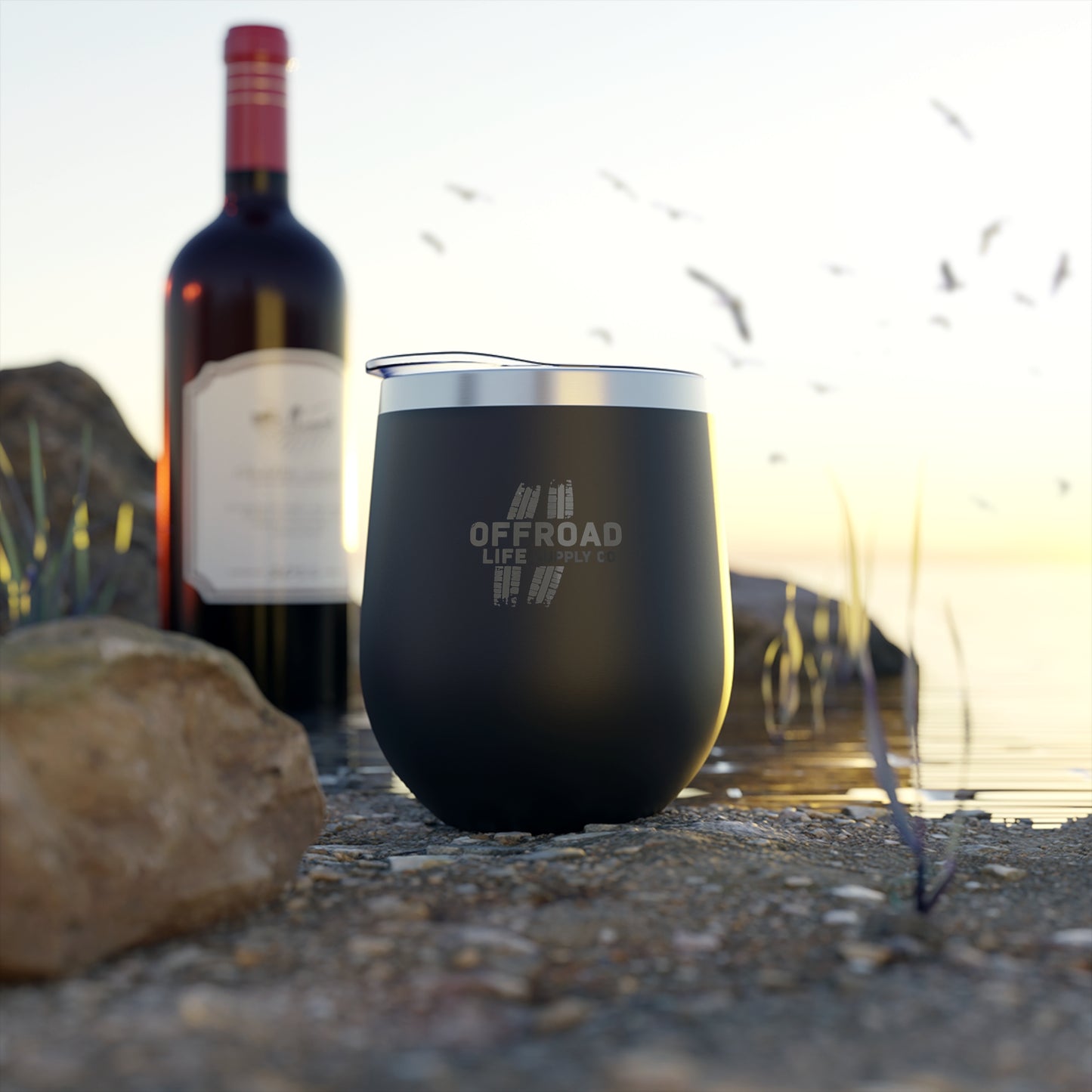 Off-Road Life 12oz Insulated Wine Tumbler — Copper Vacuum Travel Cup