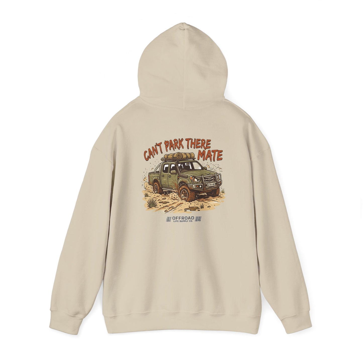 “Can’t Park There Mate” Off-Road 4x4 Hoodie - Black