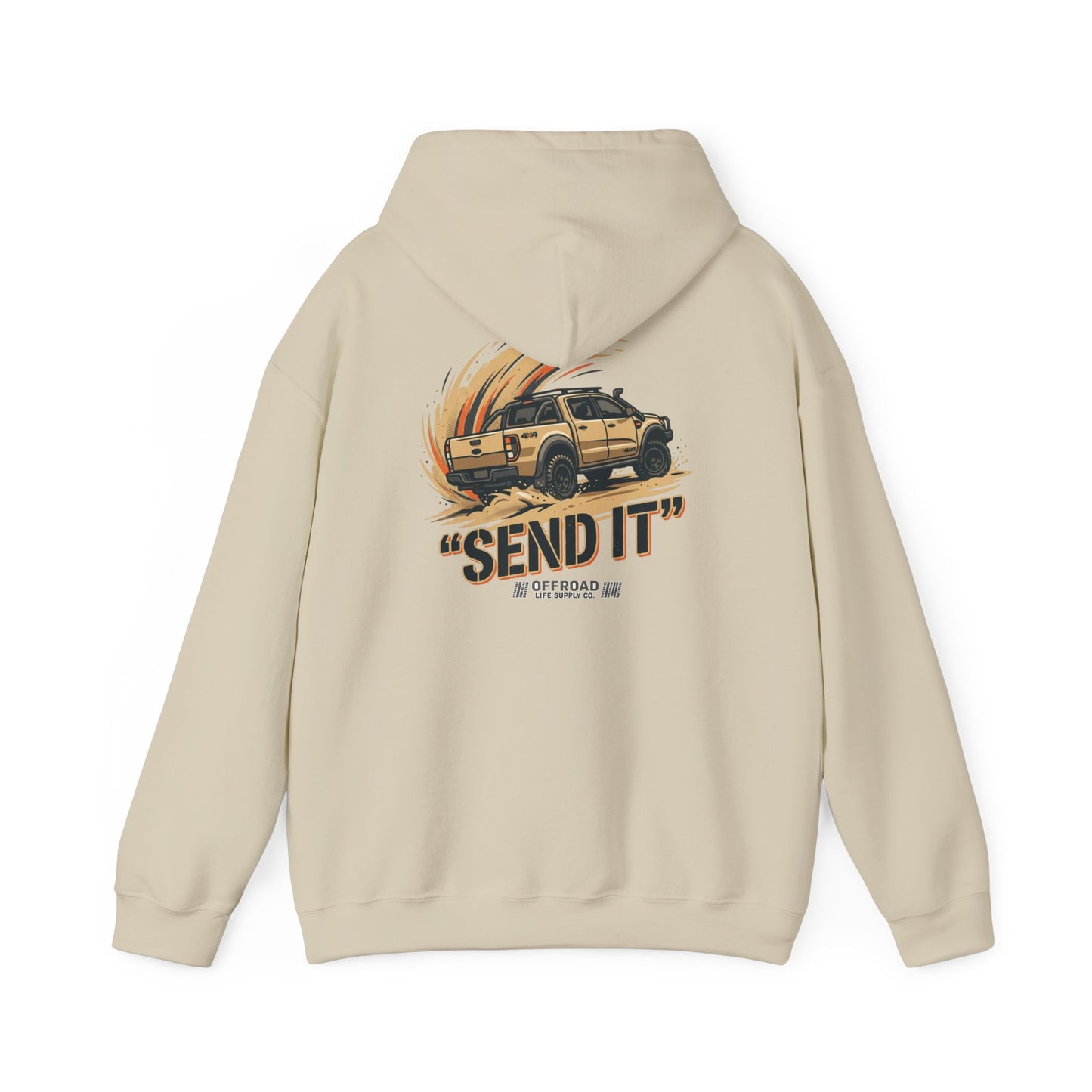 Off-Road 'Send It' Hoodie — Adventure 4x4 Hoodie - Navy