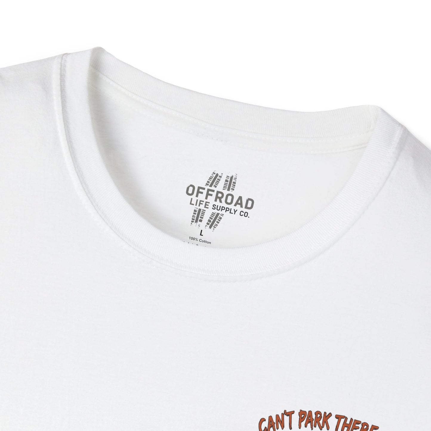 “Can’t Park There Mate” Off-Road 4x4 Adventure Tee - White