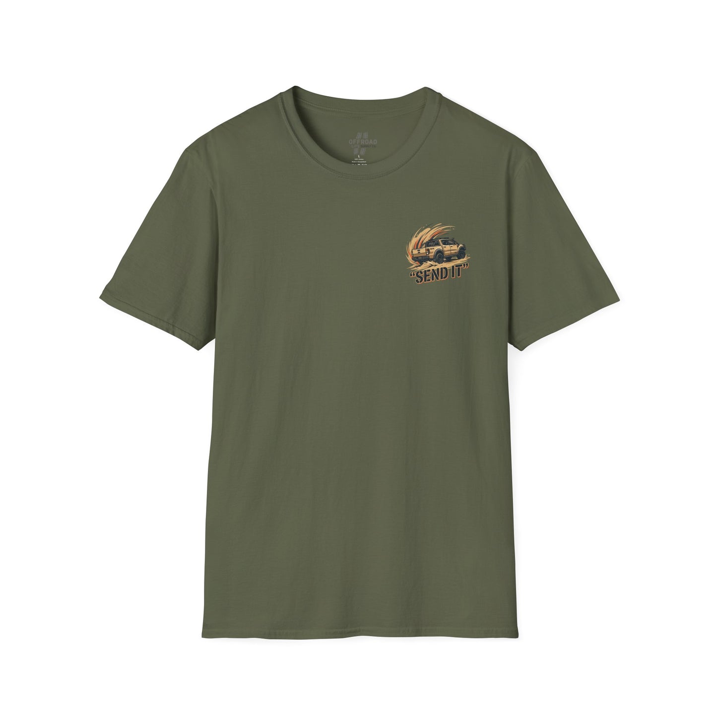 Off‑Road 'Send It' T-Shirt — Adventure 4x4 Graphic Tee - Black