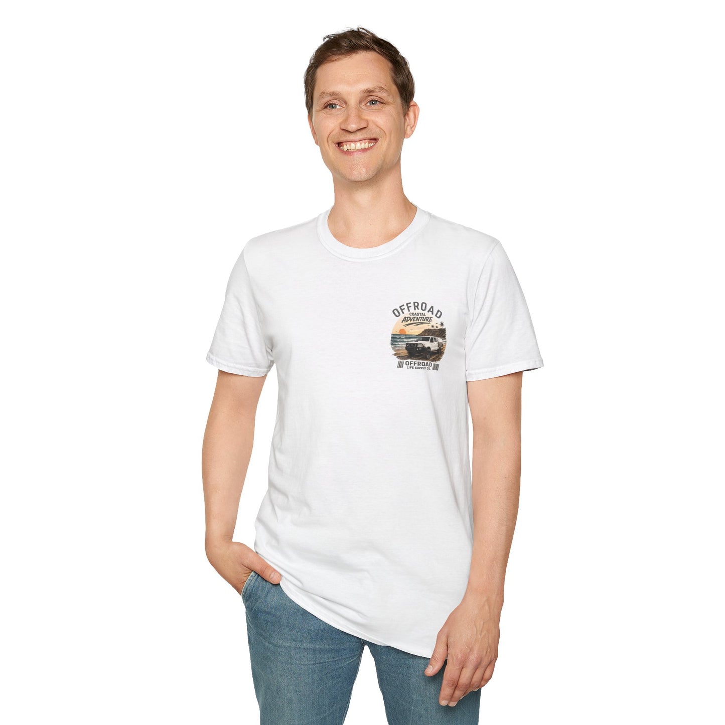 Hilux Beach 4x4 Tshirt - Australian 4wd Coastal Adventure Tee - Navy