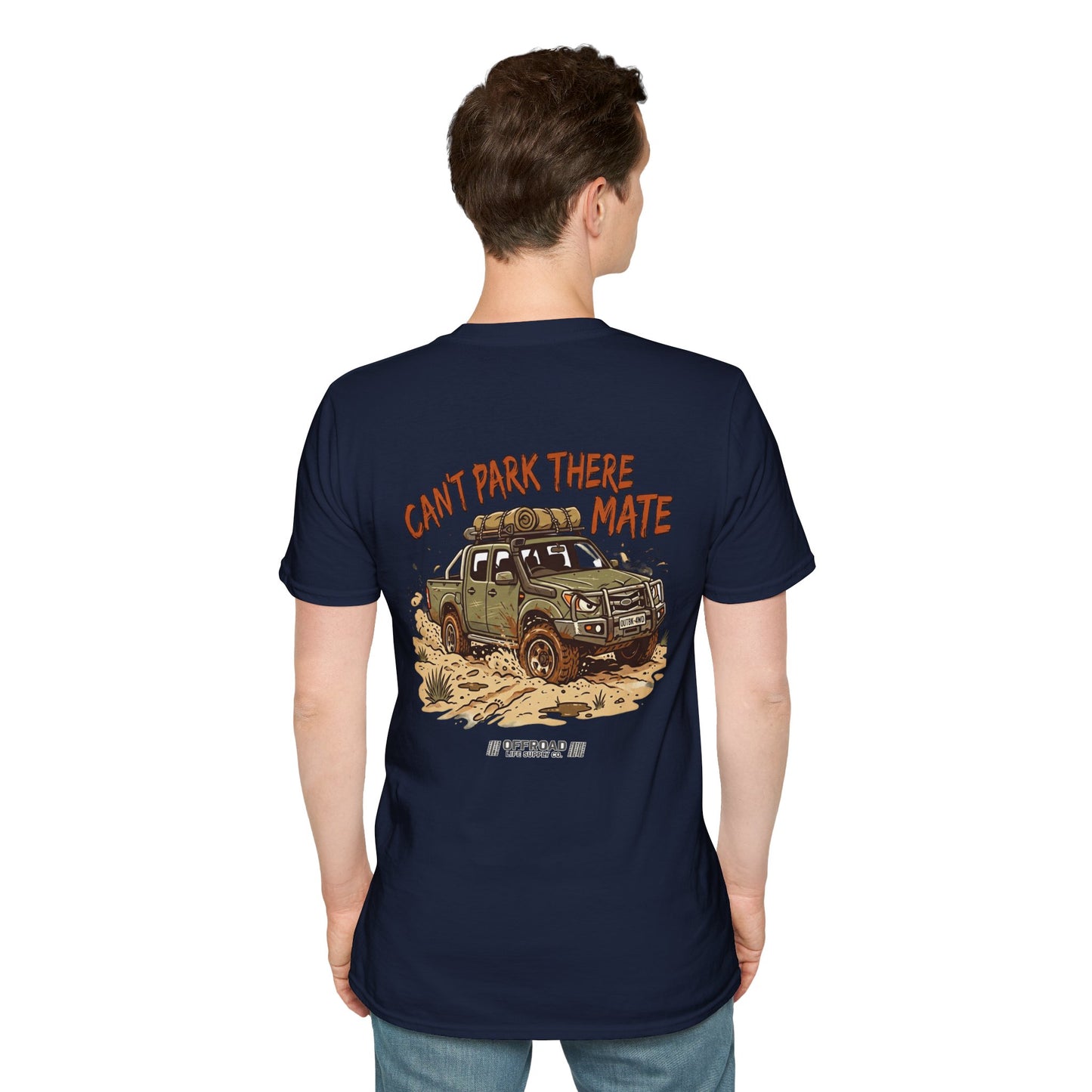 “Can’t Park There Mate” Off-Road 4x4 Adventure Tee - Green