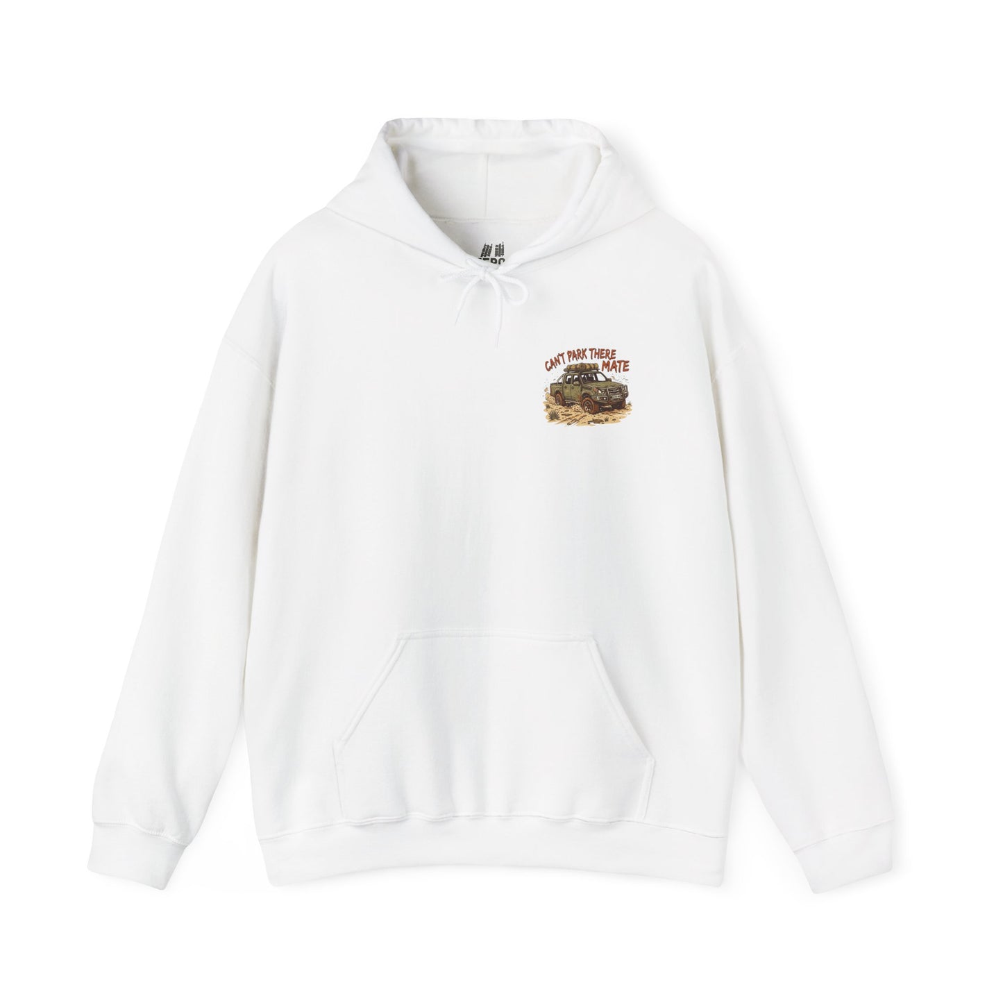 “Can’t Park There Mate” Off-Road 4x4 Hoodie - Sand