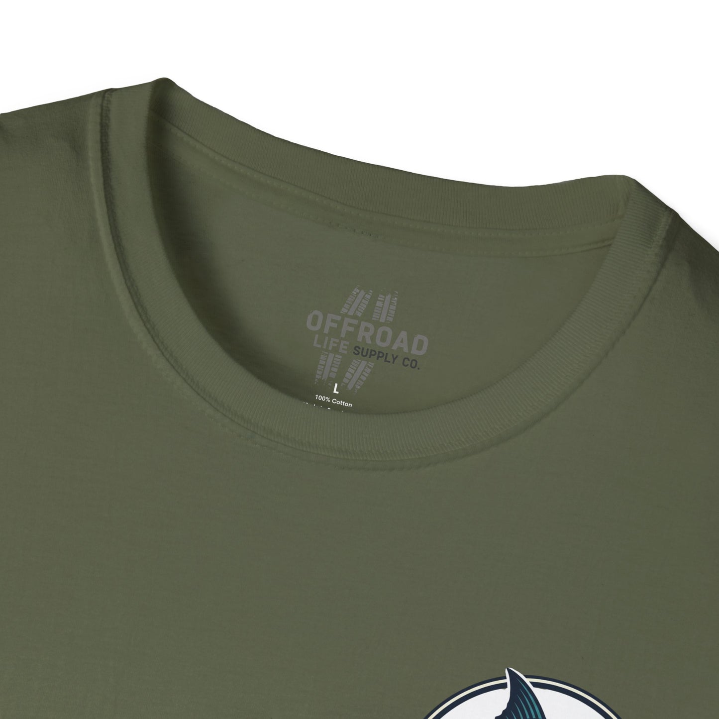 Offshore Life Marlin T-Shirt — Fishing Tee - Military Green