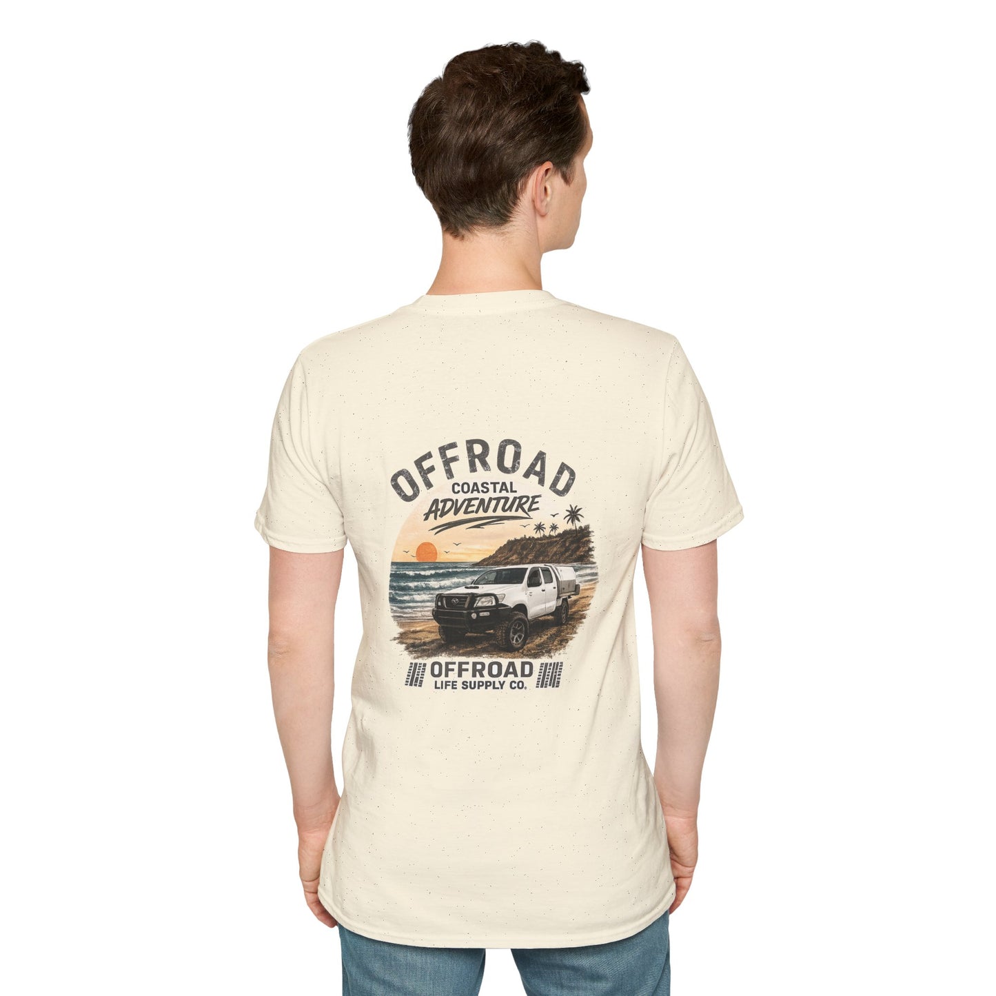Hilux Beach 4x4 Tshirt - Australian 4wd Coastal Adventure Tee - Black