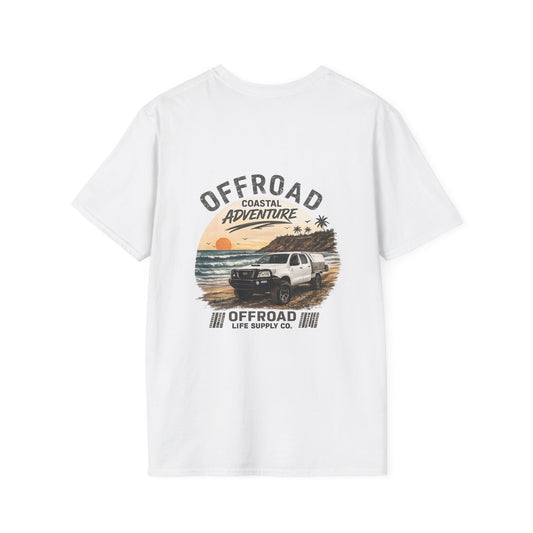 Hilux Beach 4x4 Tshirt - Australian 4wd Coastal Adventure Tee - Navy