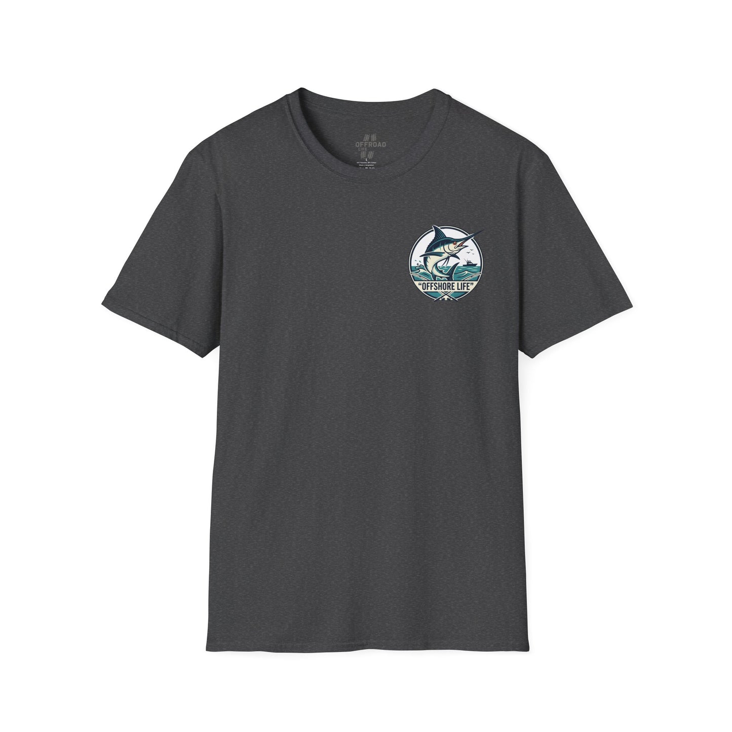 Offshore Life Marlin T-Shirt — Fishing Tee - Military Green