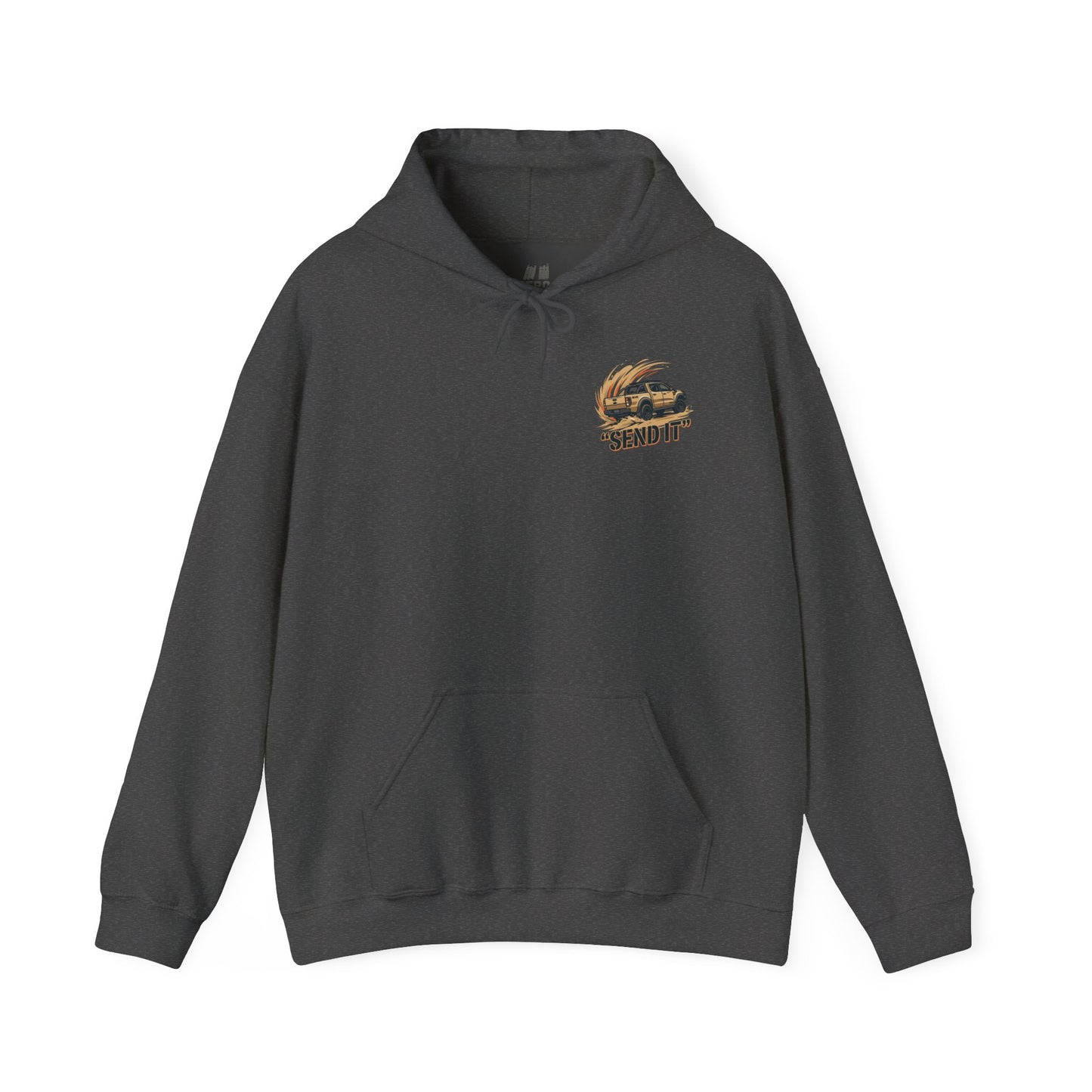 Off-Road 'Send It' Hoodie — Adventure 4x4 Hoodie - Sand