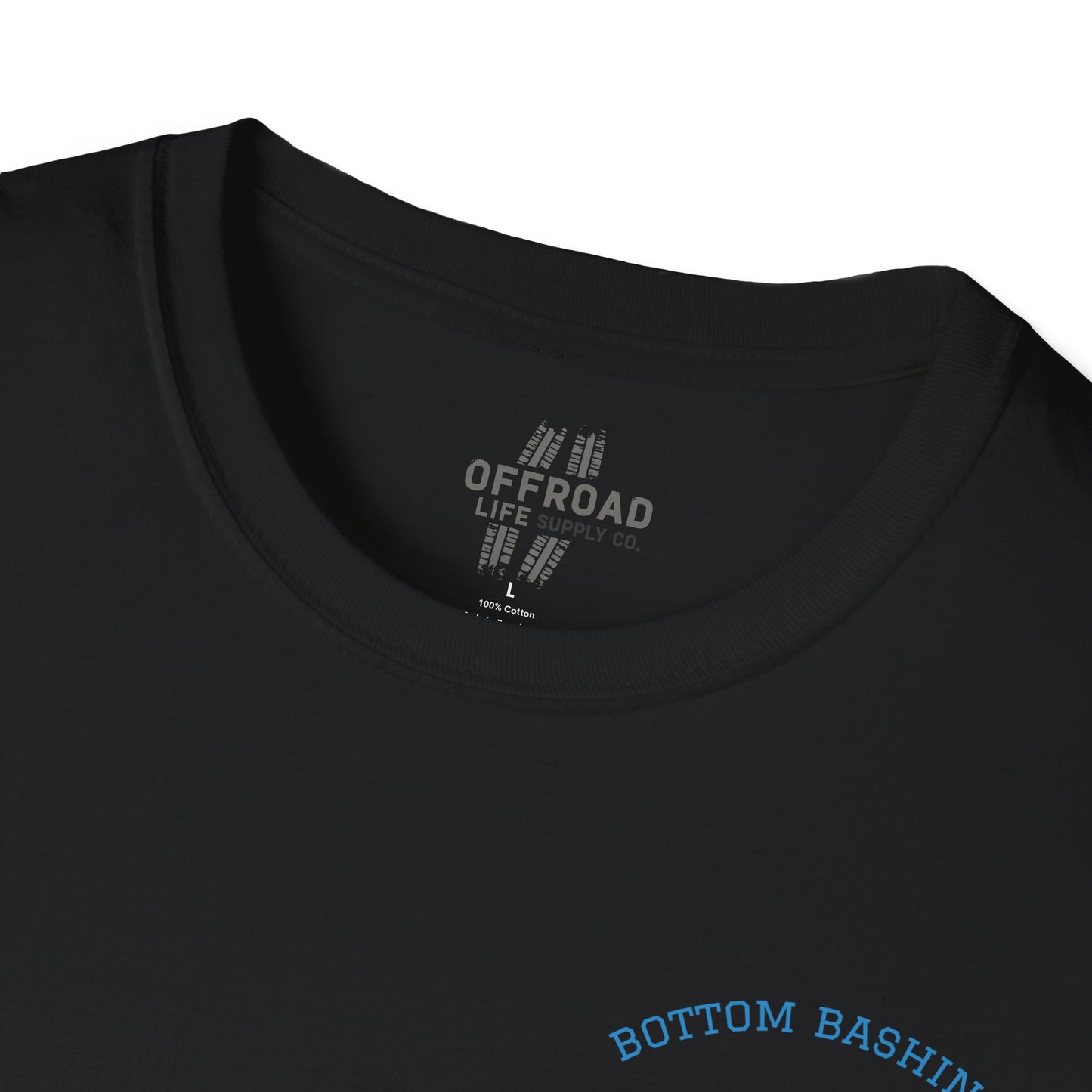 Fishing Tee — “Bottom Bashing” Boat Fishing Graphic T-Shirt - Black