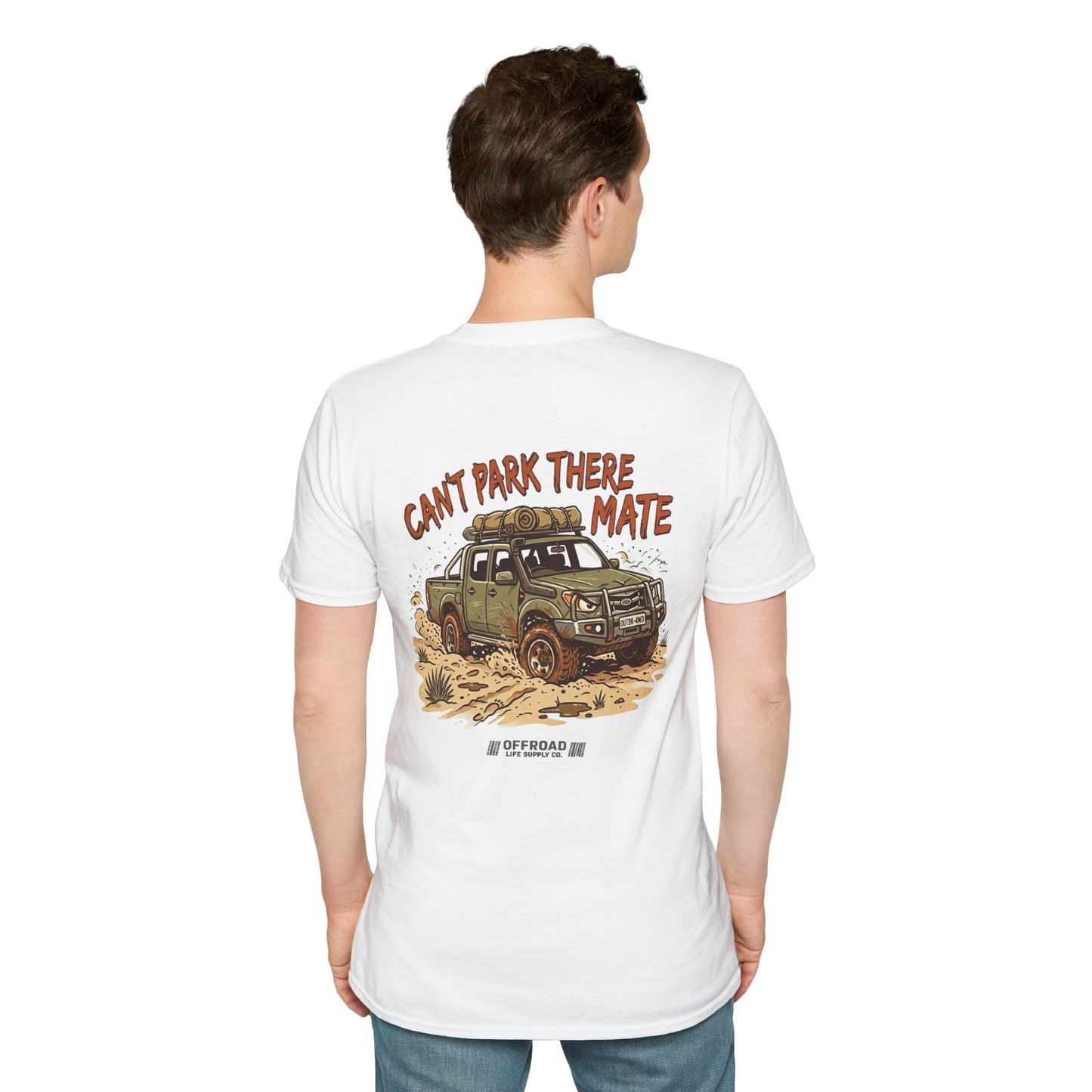 “Can’t Park There Mate” Off-Road 4x4 Adventure Tee - Green