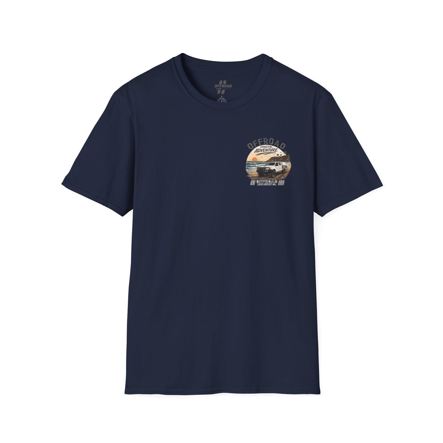 Hilux Beach 4x4 Tshirt - Australian 4wd Coastal Adventure Tee - Black
