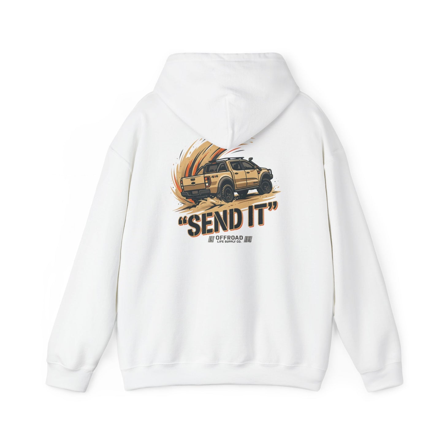 Off-Road 'Send It' Hoodie — Adventure 4x4 Hoodie - Navy