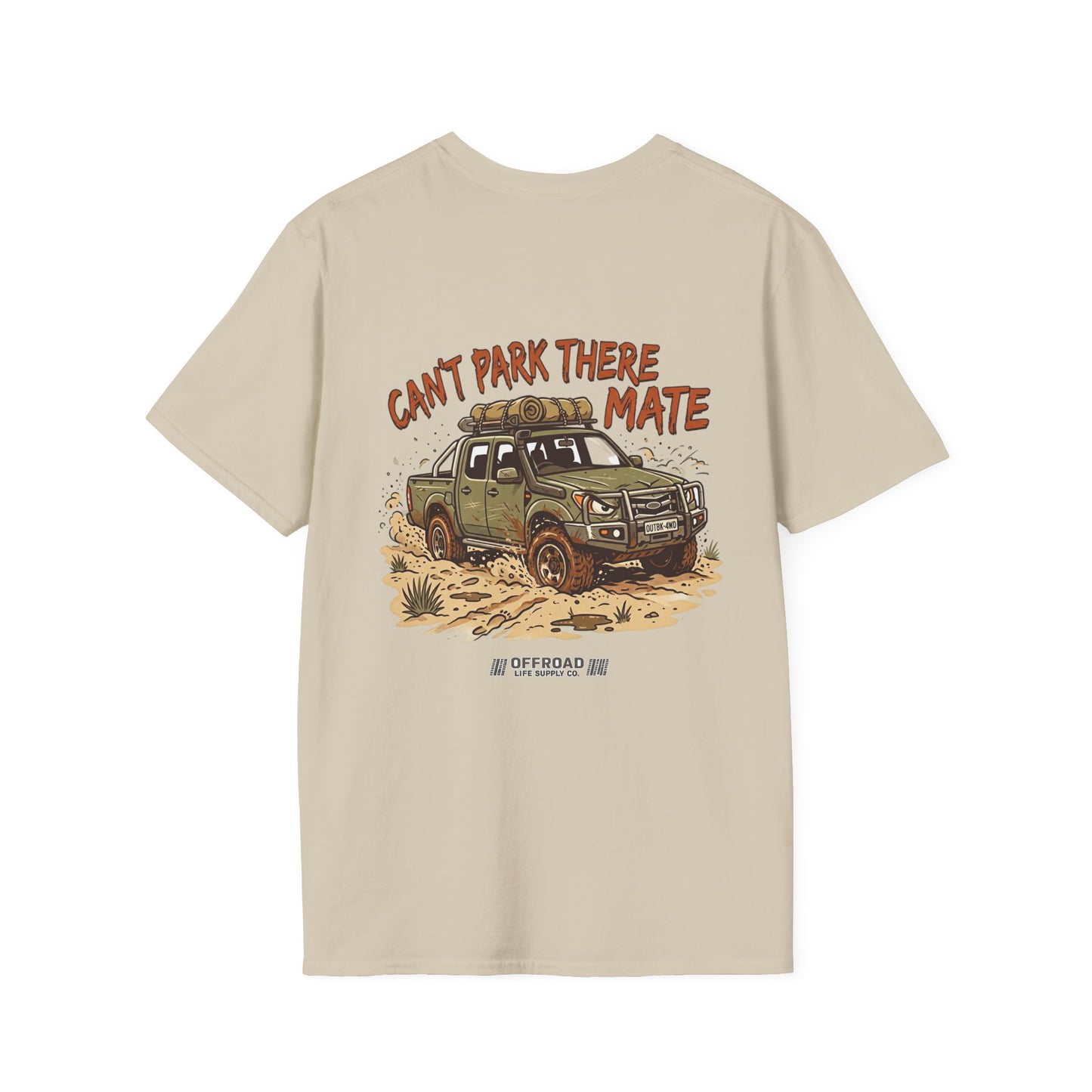 “Can’t Park There Mate” Off-Road 4x4 Adventure Tee - Navy