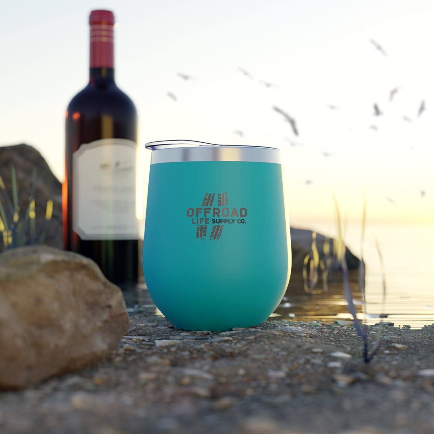 Off-Road Life 12oz Insulated Wine Tumbler — Copper Vacuum Travel Cup