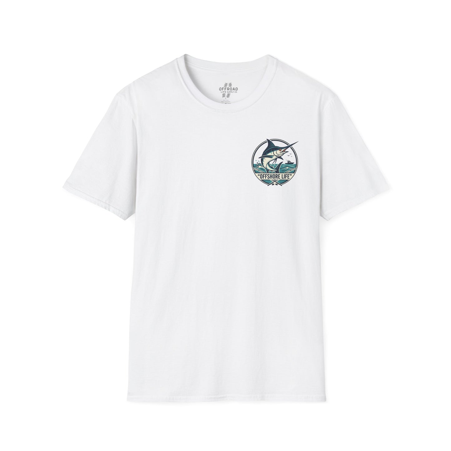 Offshore Life Marlin T-Shirt — Fishing Tee - Military Green