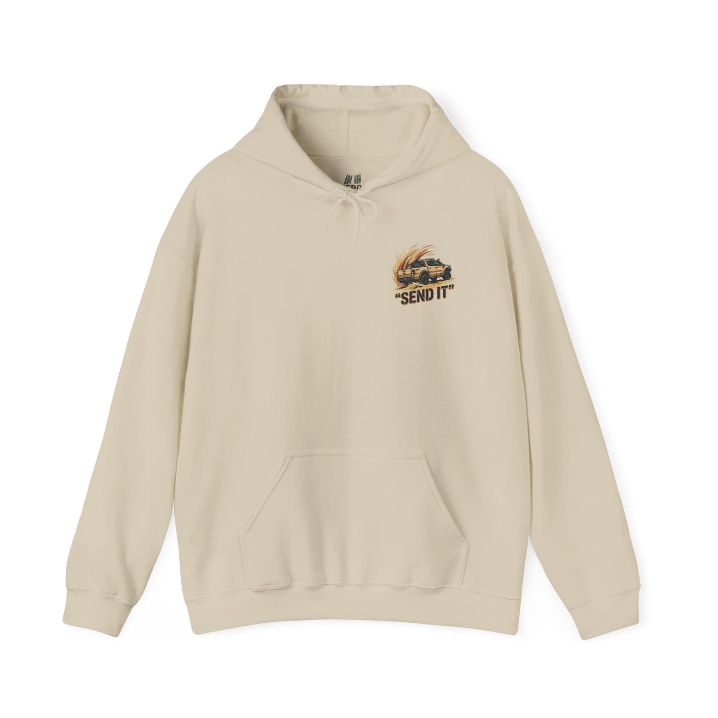 Off-Road 'Send It' Hoodie — Adventure 4x4 Hoodie - Gray