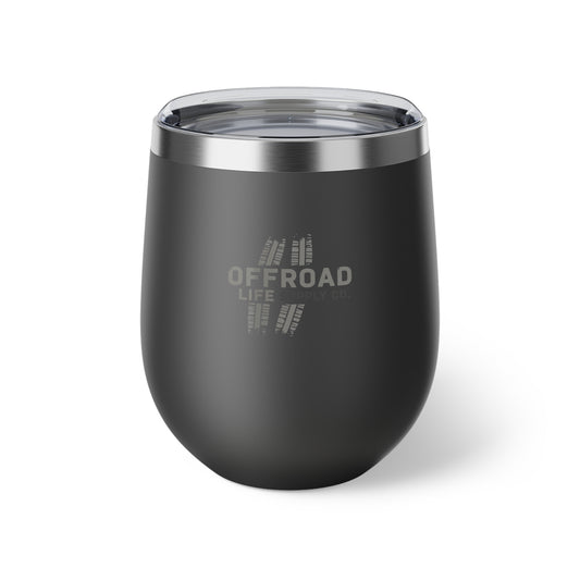 Off-Road Life 12oz Insulated Wine Tumbler — Copper Vacuum Travel Cup