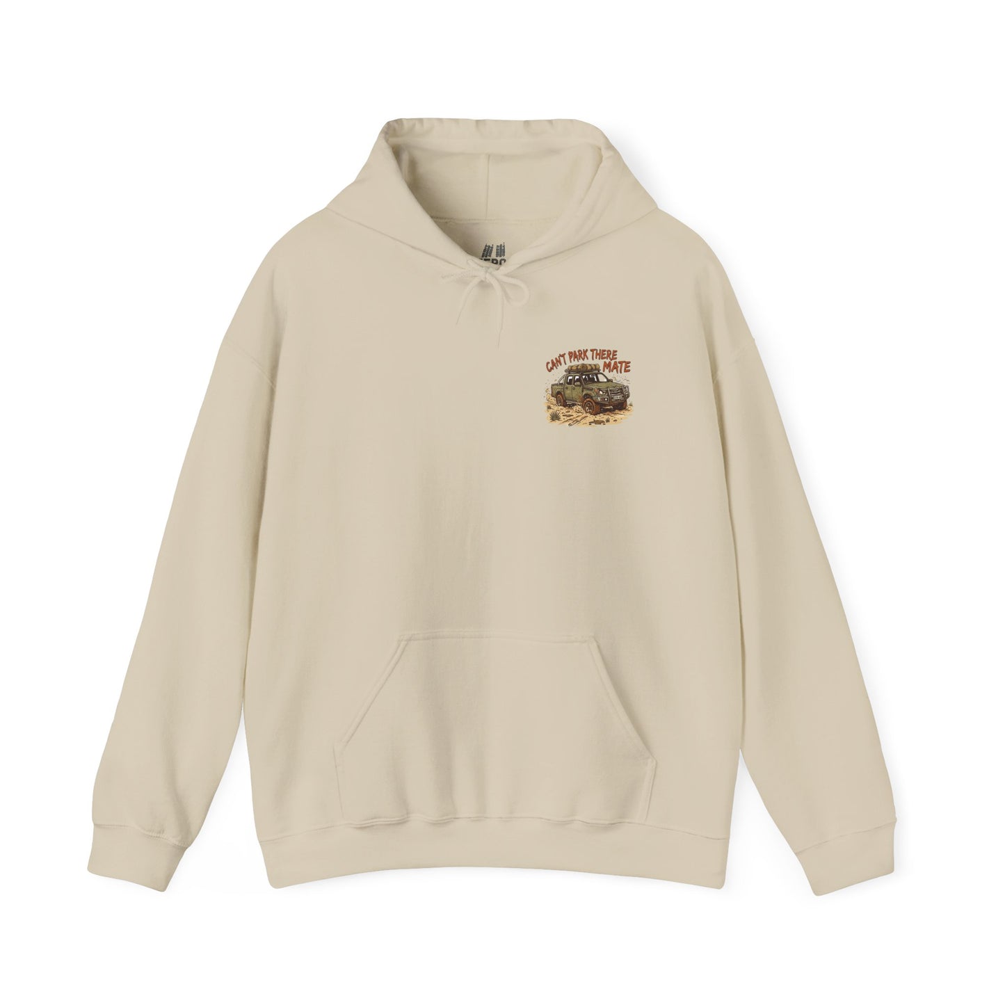 “Can’t Park There Mate” Off-Road 4x4 Hoodie - Sand