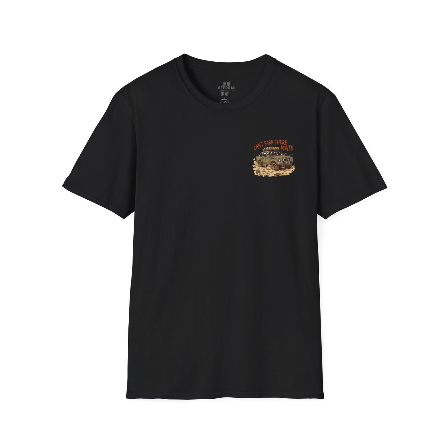 “Can’t Park There Mate” Off-Road 4x4 Adventure Tee - Black