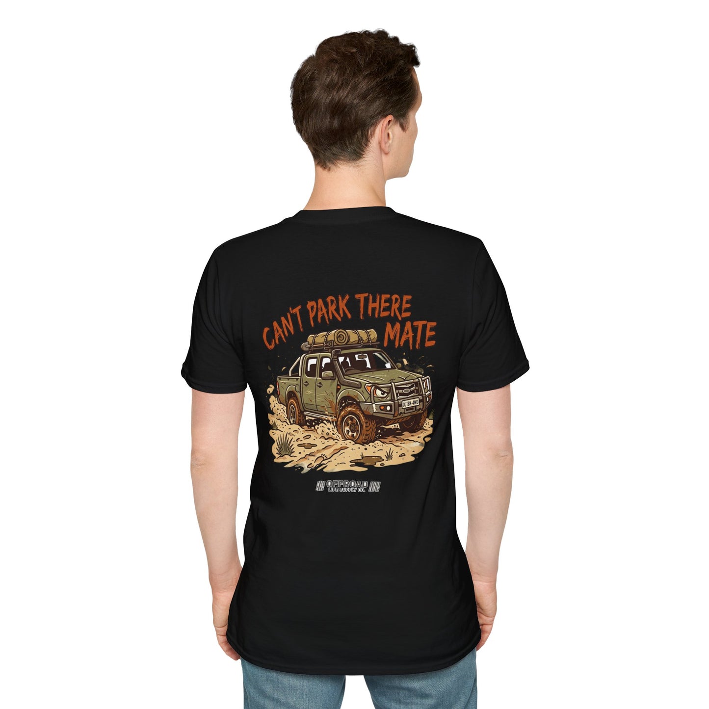 “Can’t Park There Mate” Off-Road 4x4 Adventure Tee - Green