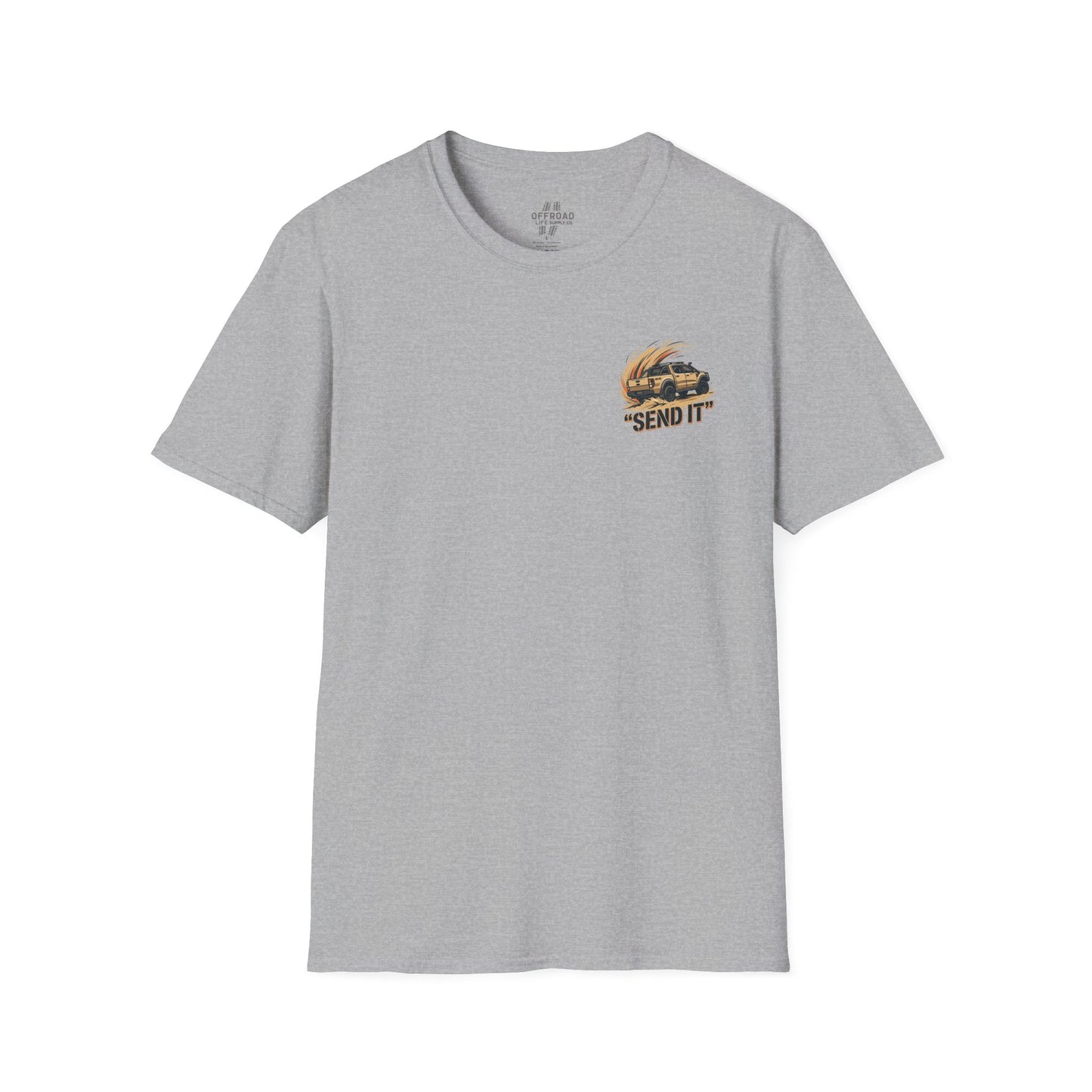 Off‑Road 'Send It' T-Shirt — Adventure 4x4 Graphic Tee - Navy