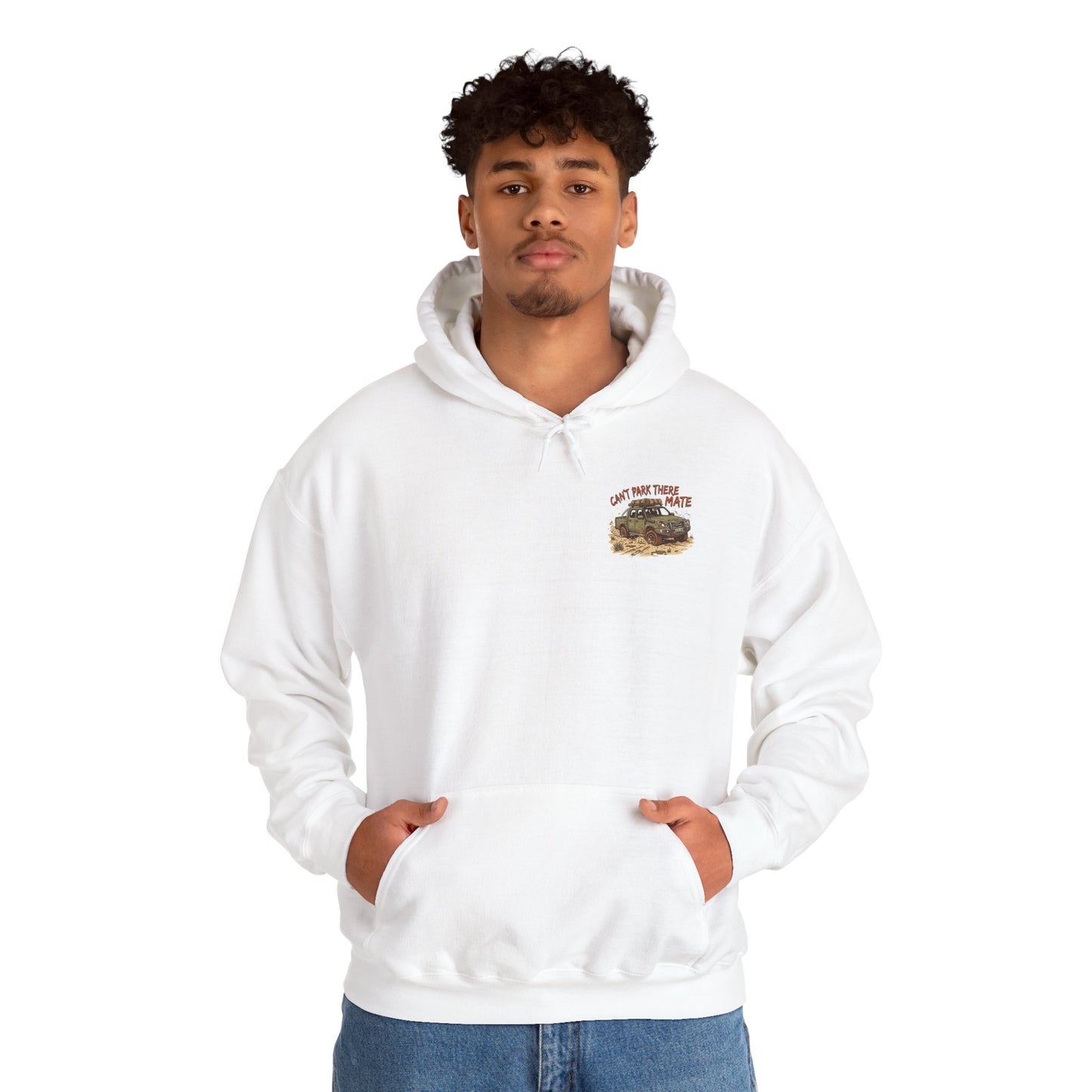 “Can’t Park There Mate” Off-Road 4x4 Hoodie - Navy