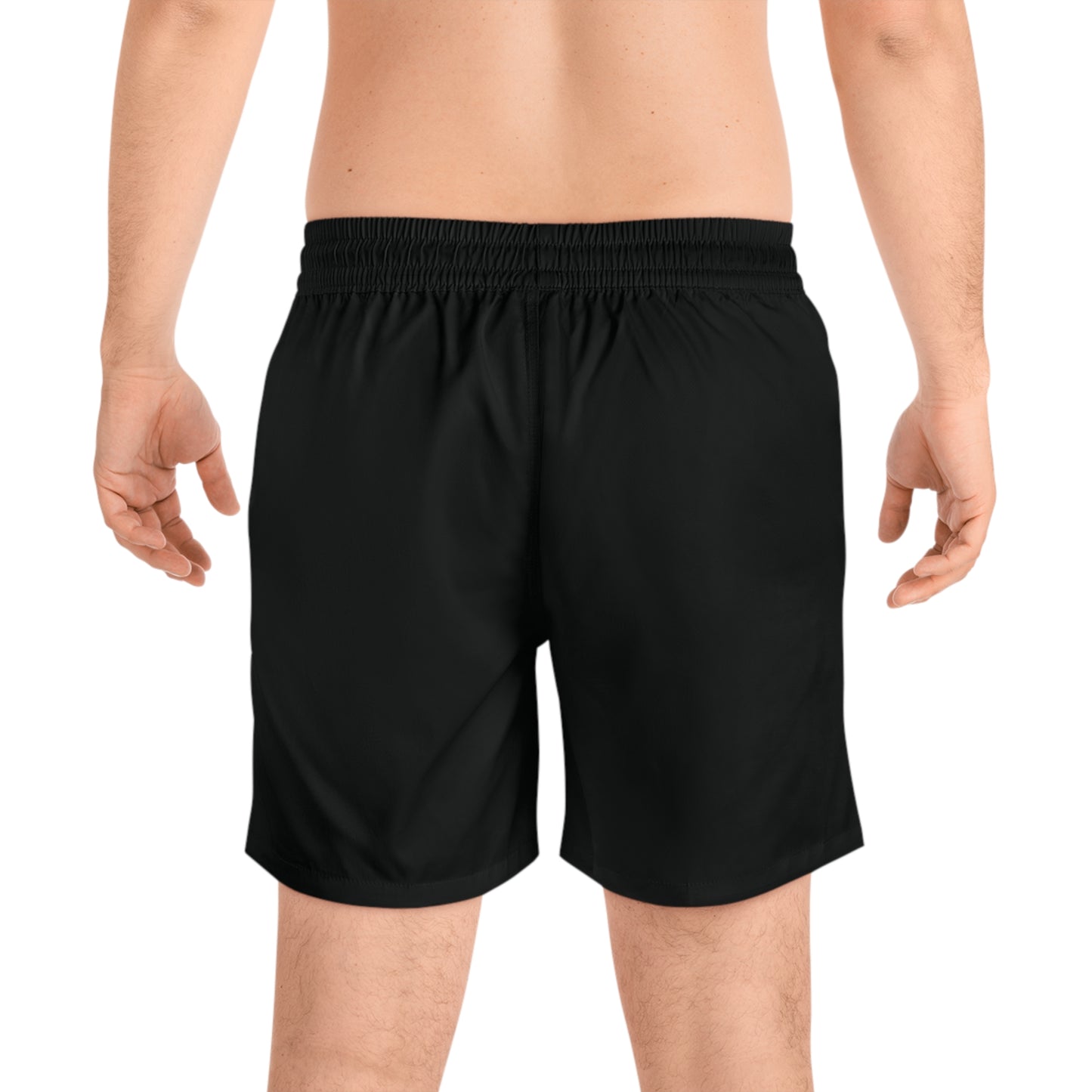 Off-Road Life Supply Co. Board Shorts — Men's Mid-Length Beach Shorts - Black