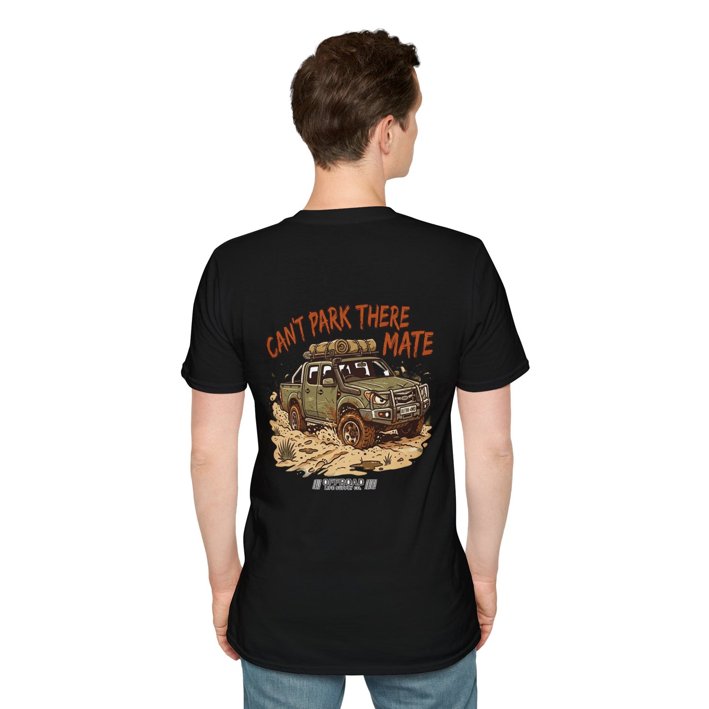 “Can’t Park There Mate” Off-Road 4x4 Adventure Tee - Sand