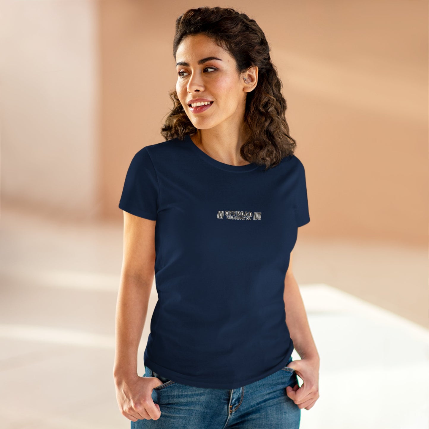Offroad Life Supply Co. Graphic Tee — Women's Off-Road Basic T-Shirt - Black