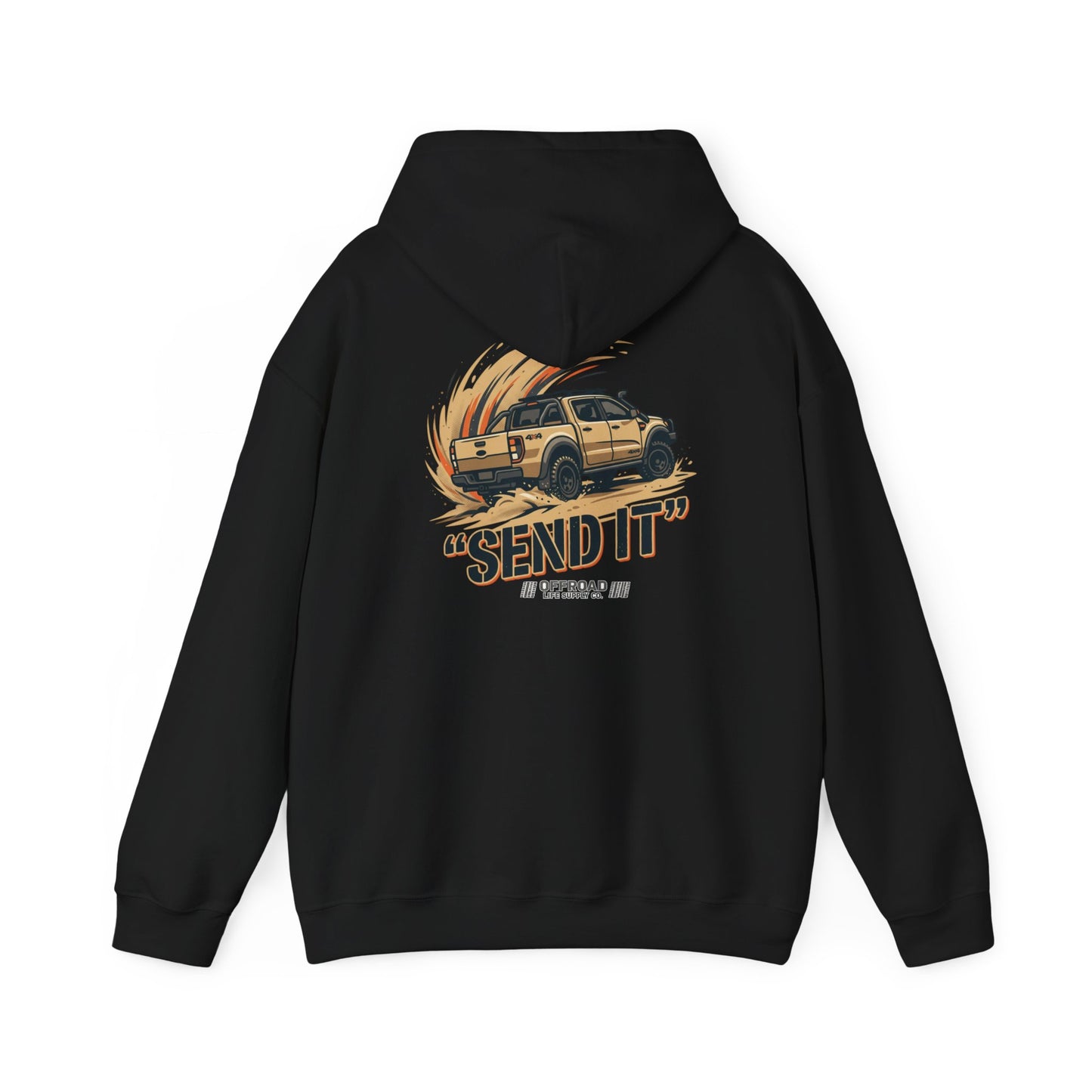 Off-Road Womens 'Send It' Hoodie — Adventure 4x4 Hoodie - Pink