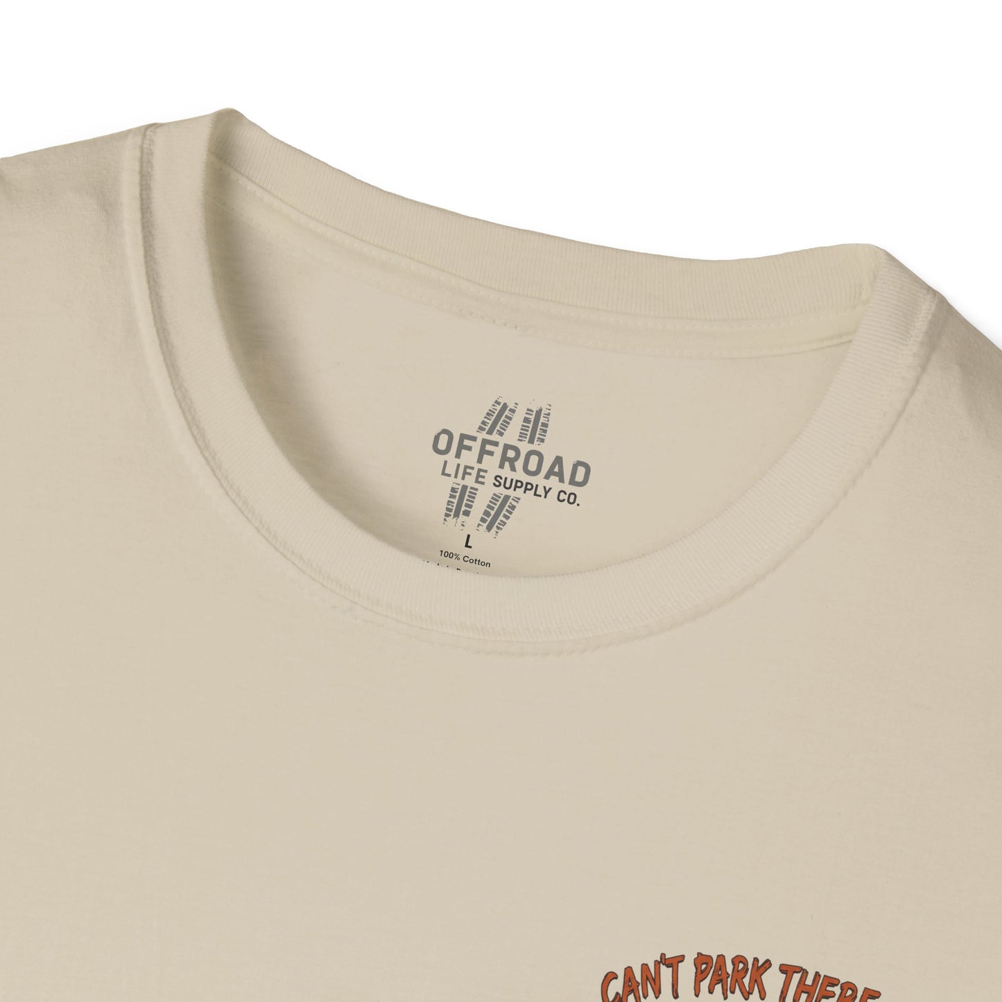 “Can’t Park There Mate” Off-Road 4x4 Adventure Tee - Sand