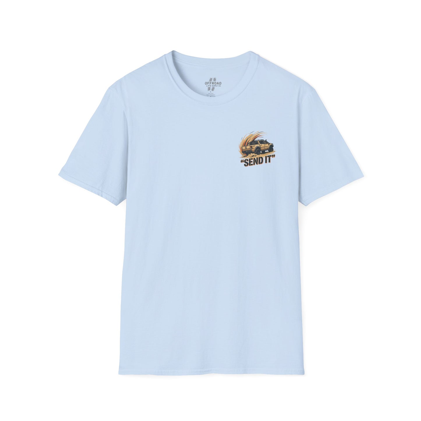Off‑Road 'Send It' T-Shirt — Adventure 4x4 Graphic Tee - Black