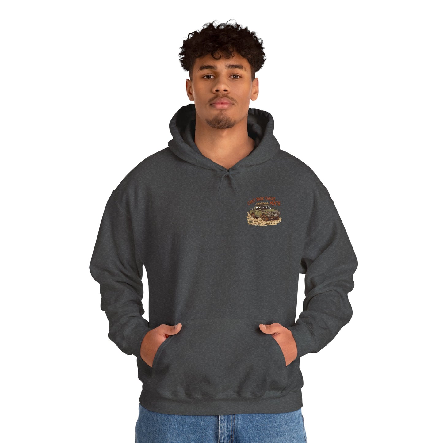 “Can’t Park There Mate” Off-Road 4x4 Hoodie - Navy