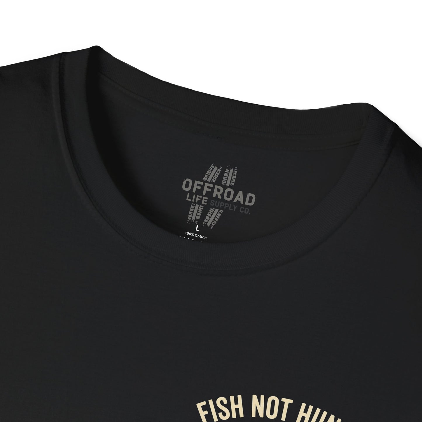 Fishing T-Shirt — "Fish Not Hungry, Still a Great Day" Vintage Angler Tee - Black