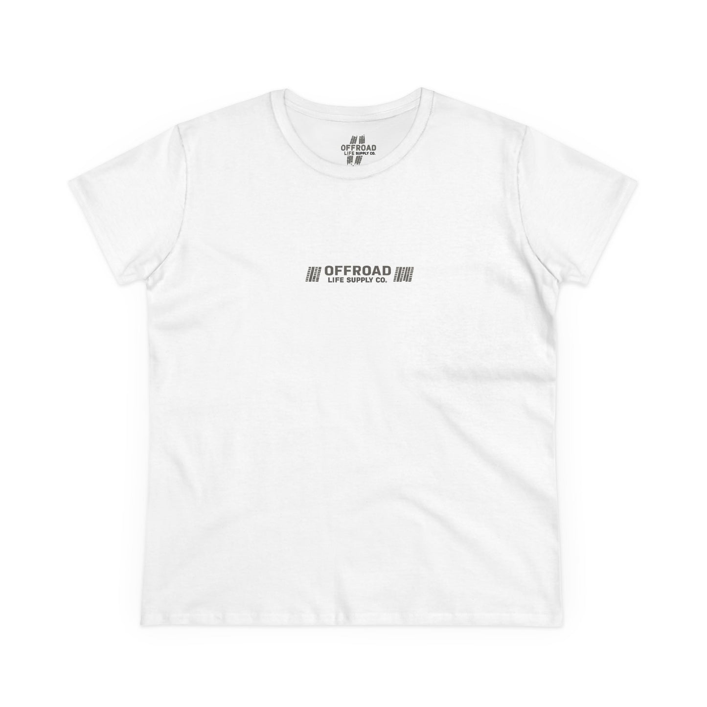 Offroad Life Supply Co. Graphic Tee — Women's Off-Road Basic T-Shirt - White