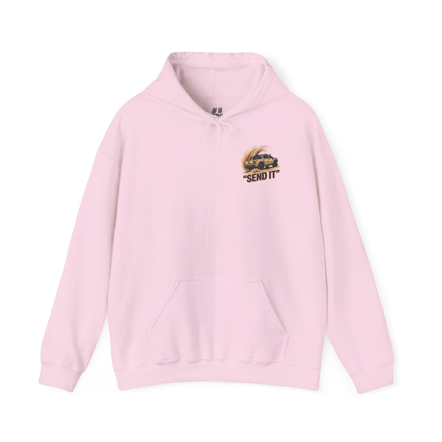 Off-Road Womens 'Send It' Hoodie — Adventure 4x4 Hoodie - Pink