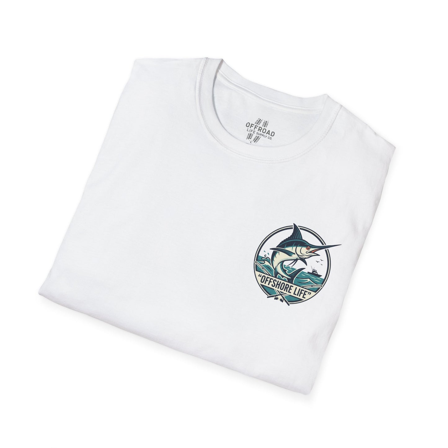 Offshore Life Marlin T-Shirt — Fishing Tee - White