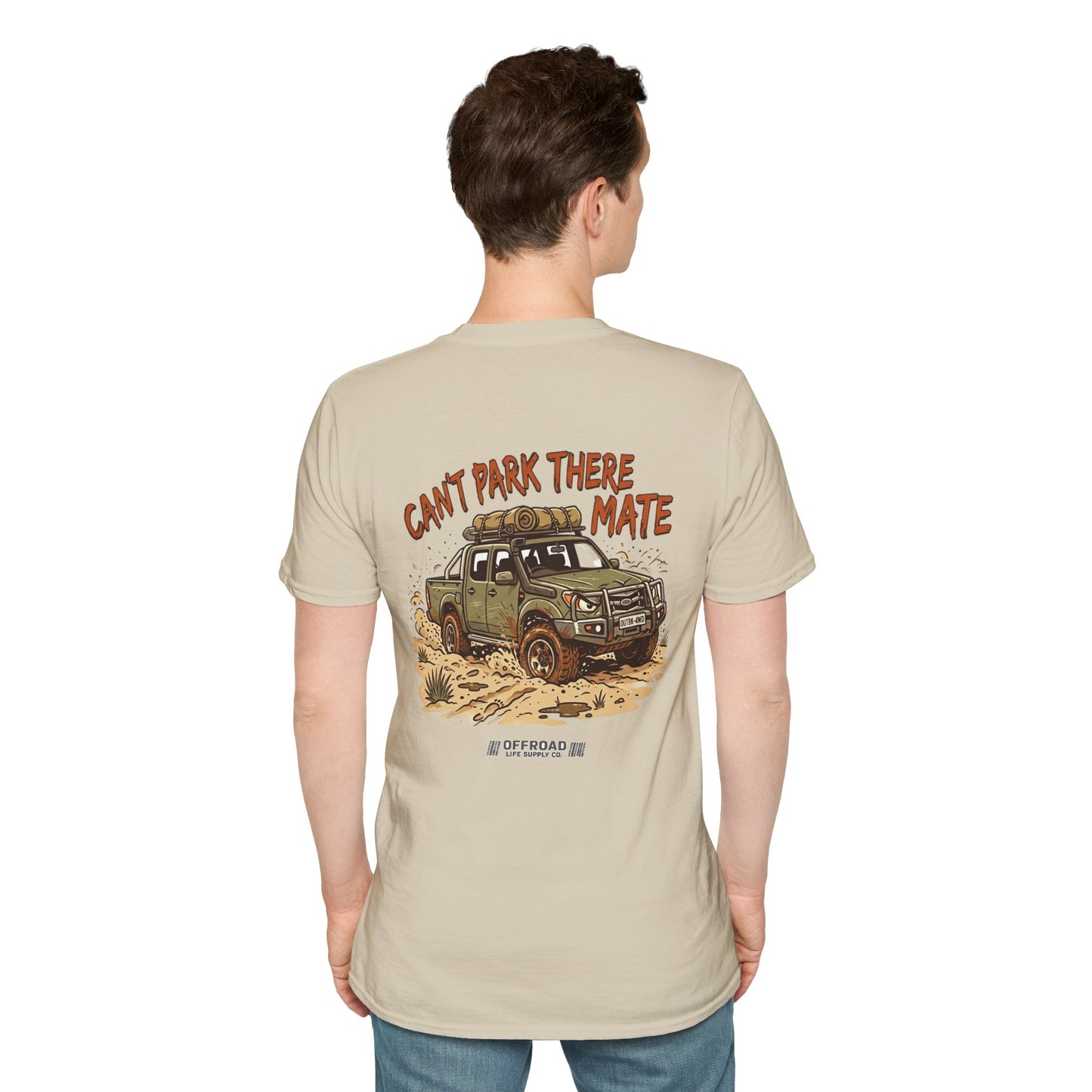 “Can’t Park There Mate” Off-Road 4x4 Adventure Tee - Green