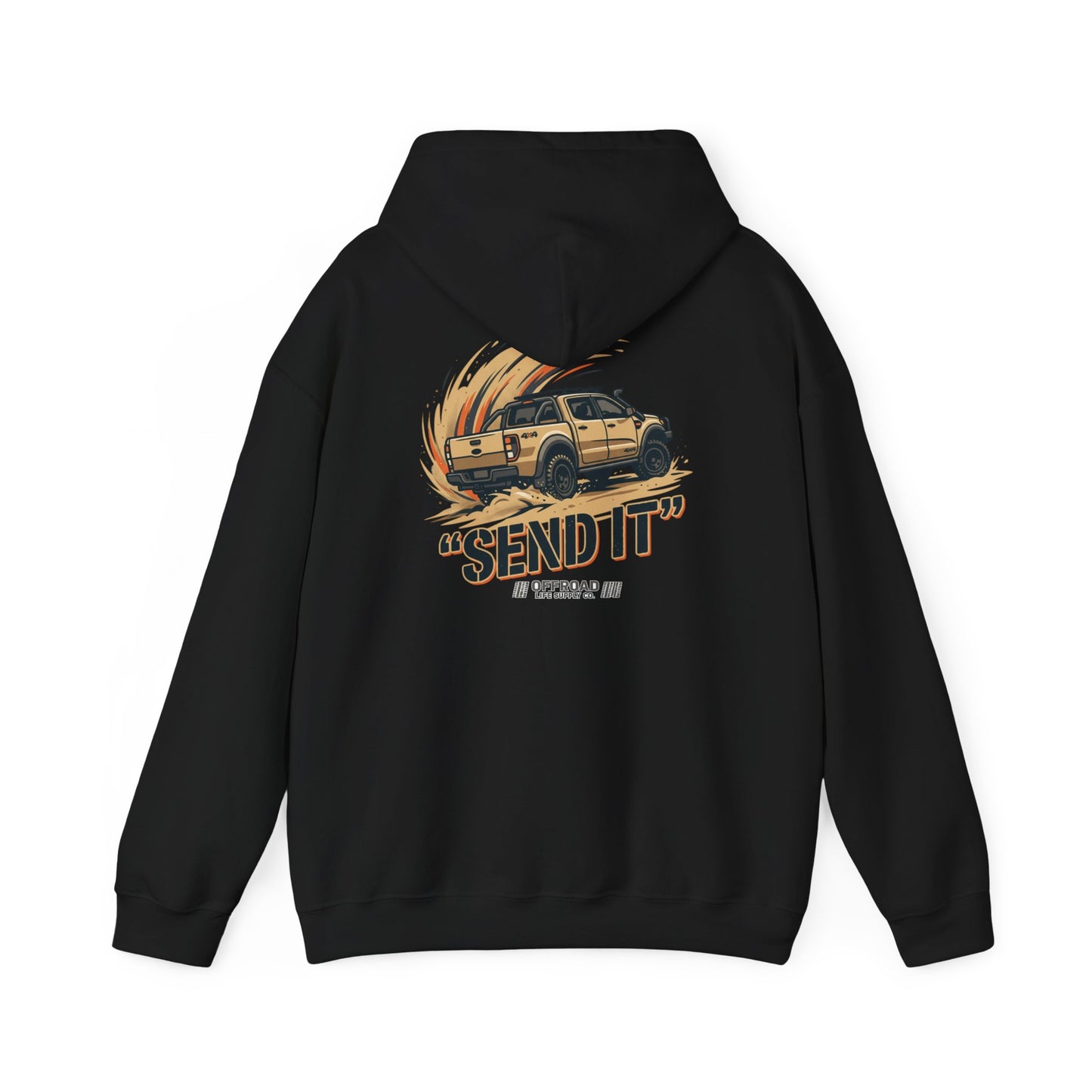 Off-Road 'Send It' Hoodie — Adventure 4x4 Hoodie - Navy