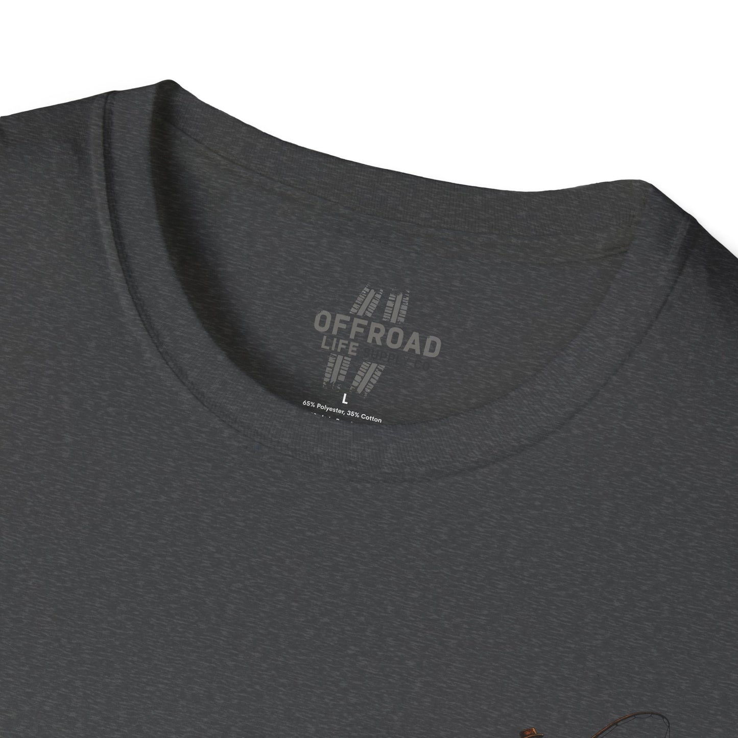 Fishing Tee — “Bottom Bashing” Boat Fishing Graphic T-Shirt - Dark Grey