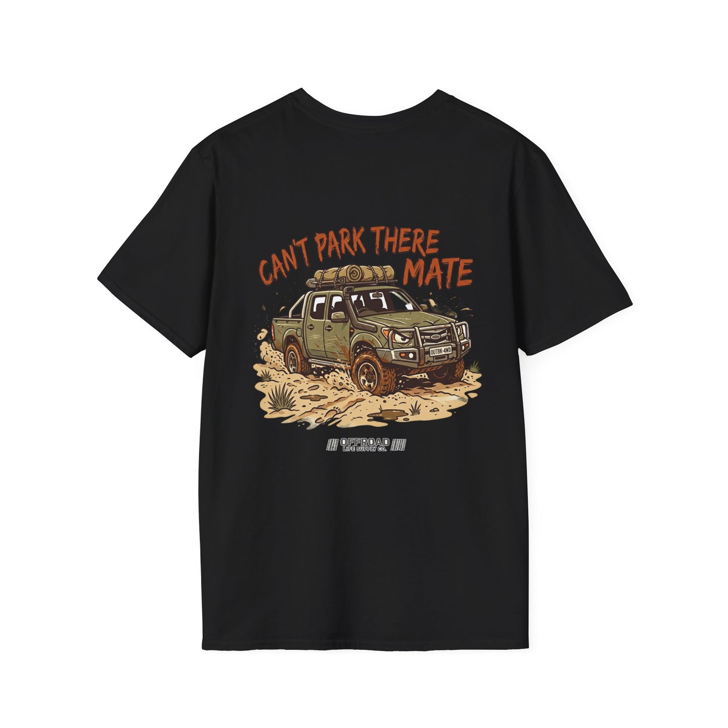 “Can’t Park There Mate” Off-Road 4x4 Adventure Tee - Navy