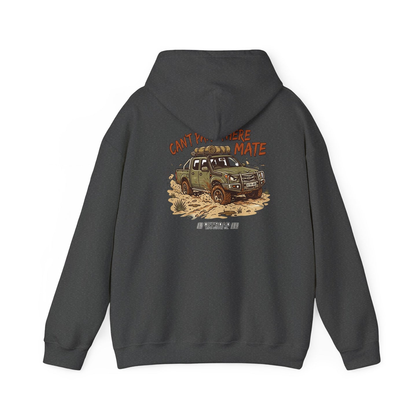 “Can’t Park There Mate” Off-Road 4x4 Hoodie - Black