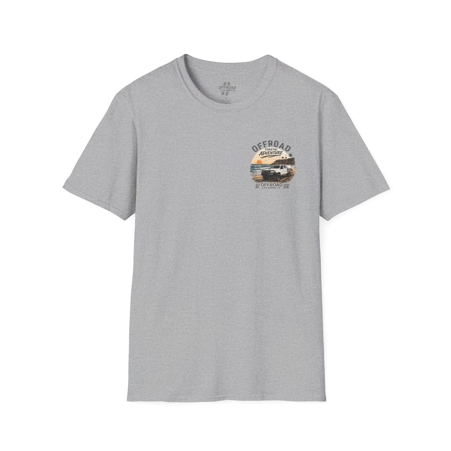 Hilux Beach 4x4 Tshirt - Australian 4wd Coastal Adventure Tee - Beige