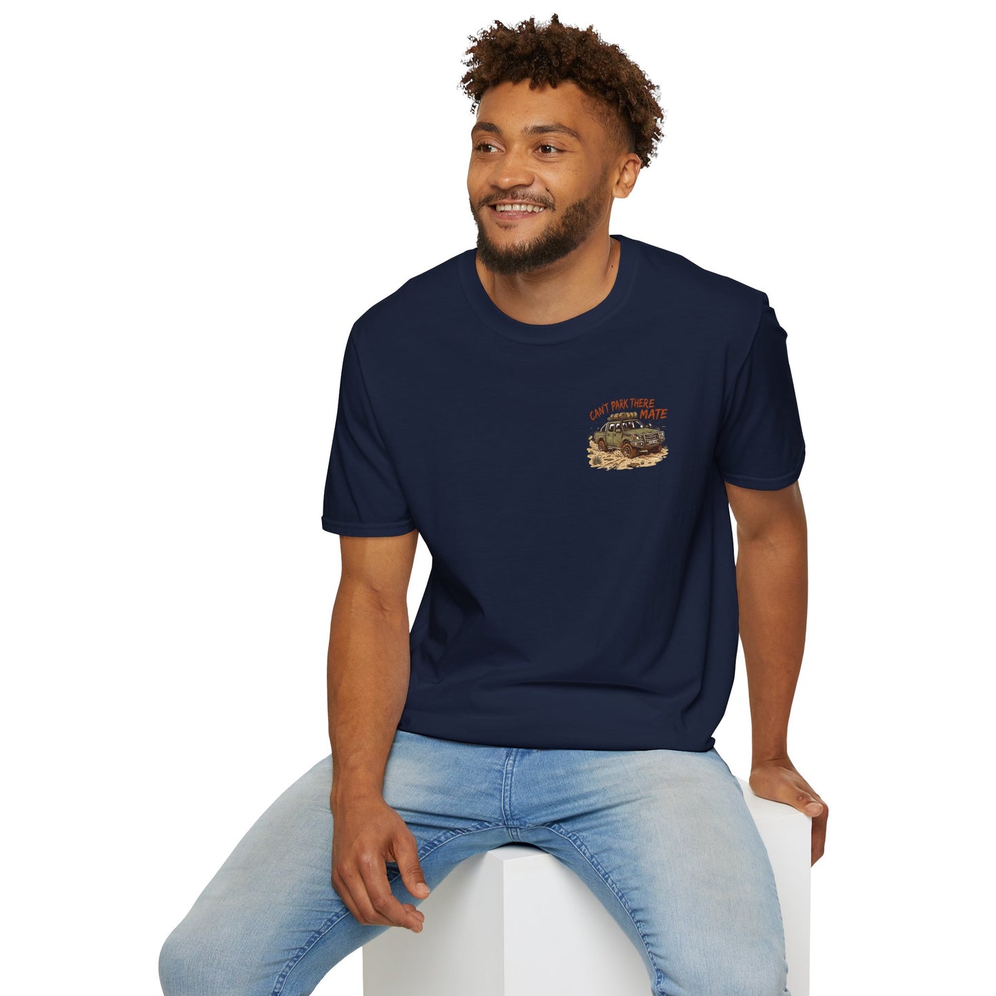 “Can’t Park There Mate” Off-Road 4x4 Adventure Tee - Navy