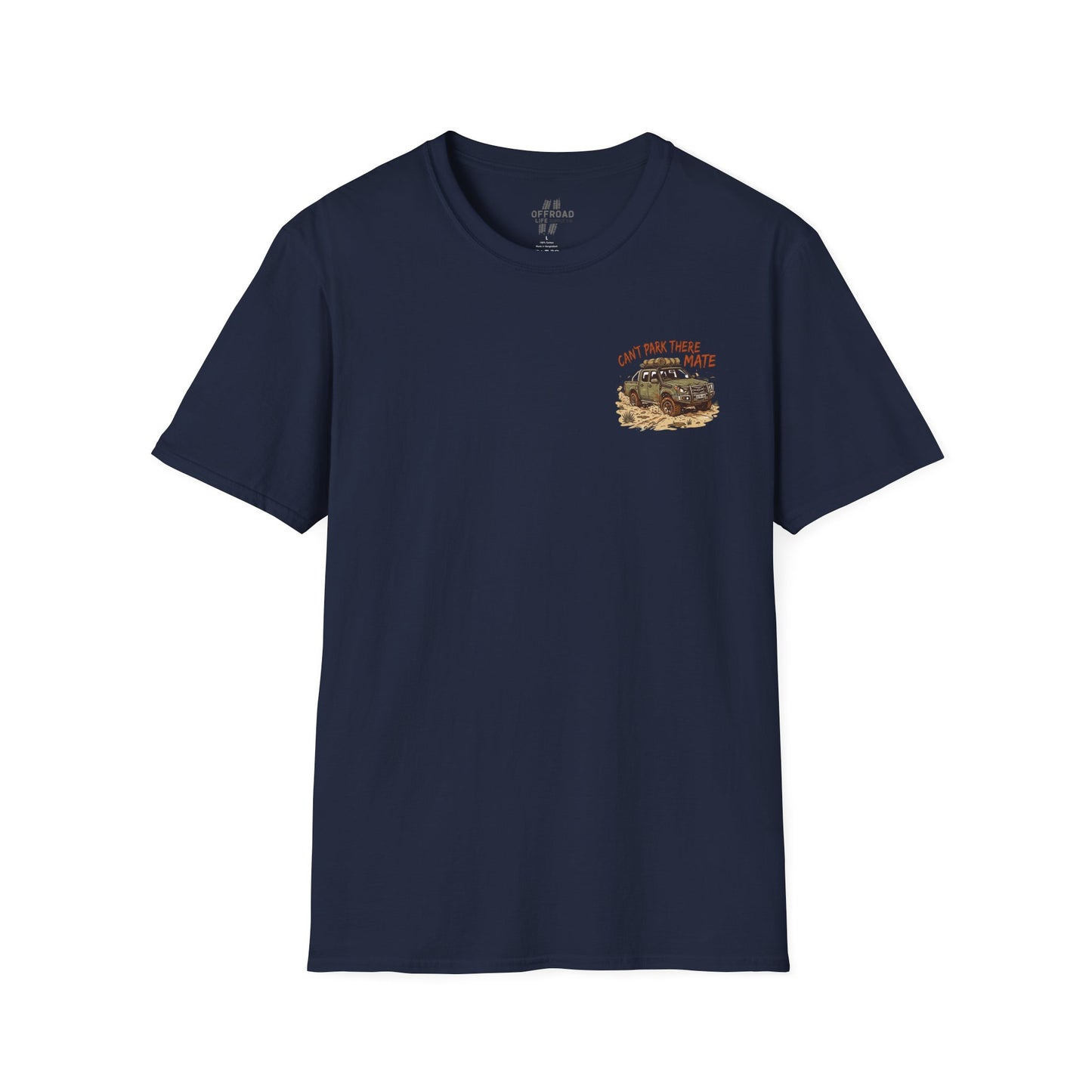 “Can’t Park There Mate” Off-Road 4x4 Adventure Tee - Navy