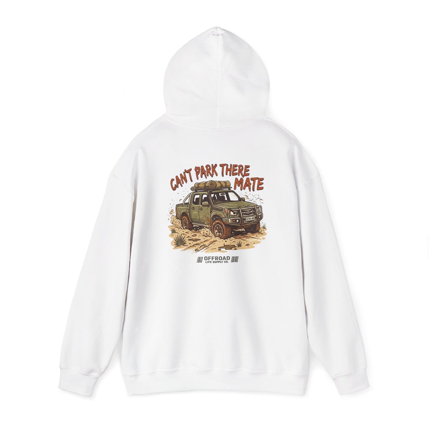 “Can’t Park There Mate” Off-Road 4x4 Hoodie - Black