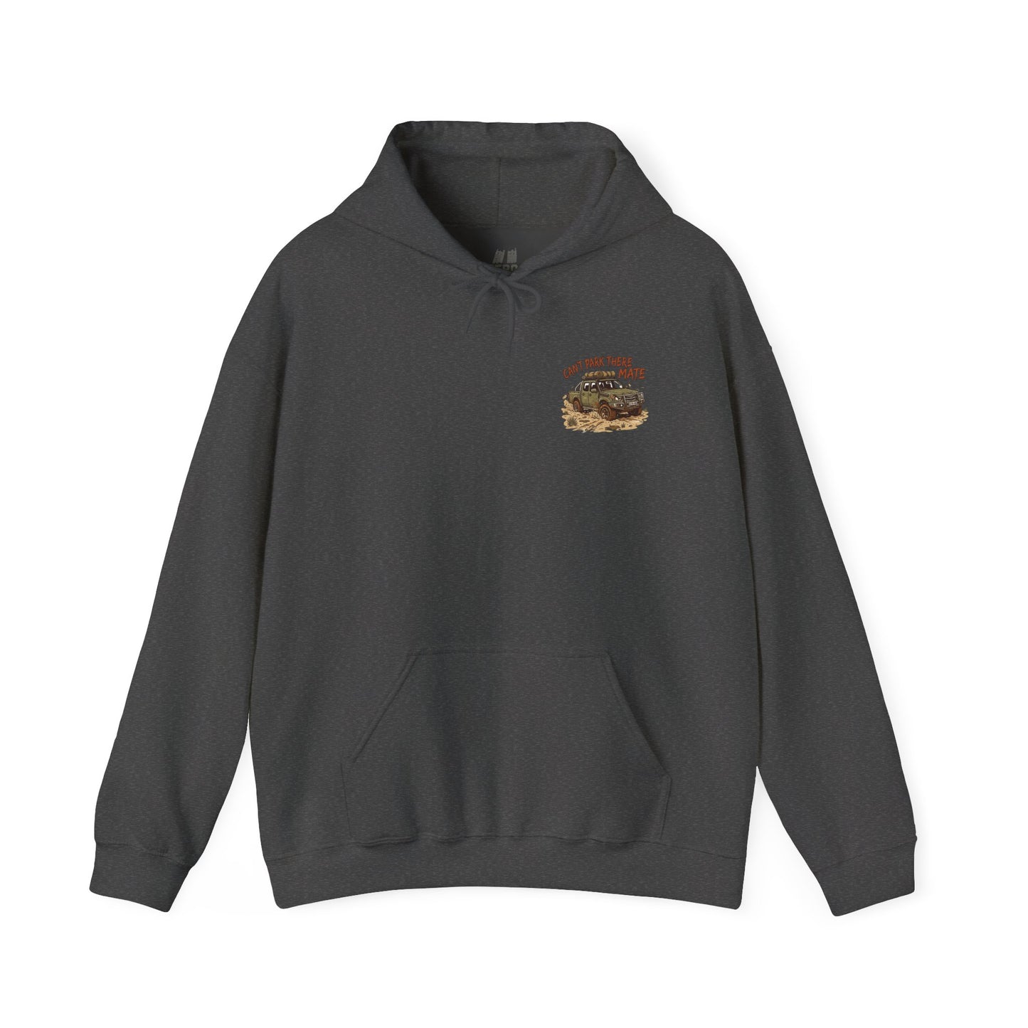 “Can’t Park There Mate” Womens Off-Road 4x4 Hoodie - Light Blue