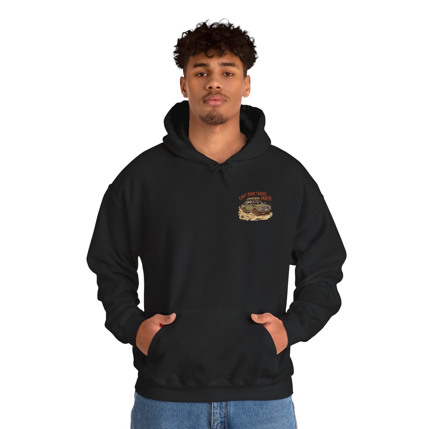 “Can’t Park There Mate” Off-Road 4x4 Hoodie - Black